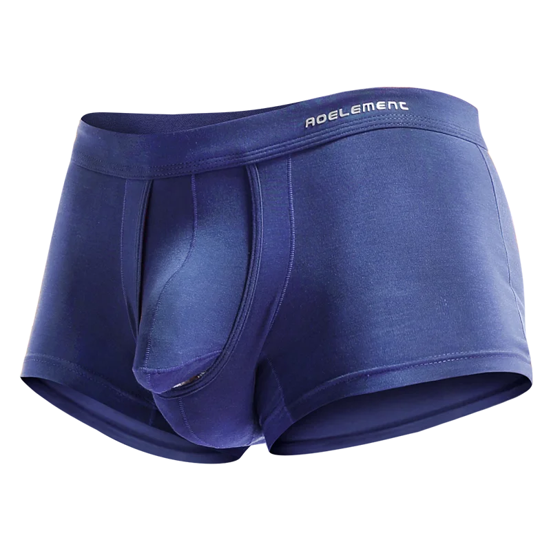 4PCS bullet  underwear men's scrotum venous bottom ice silk pouch varicocele men's boxer shorts