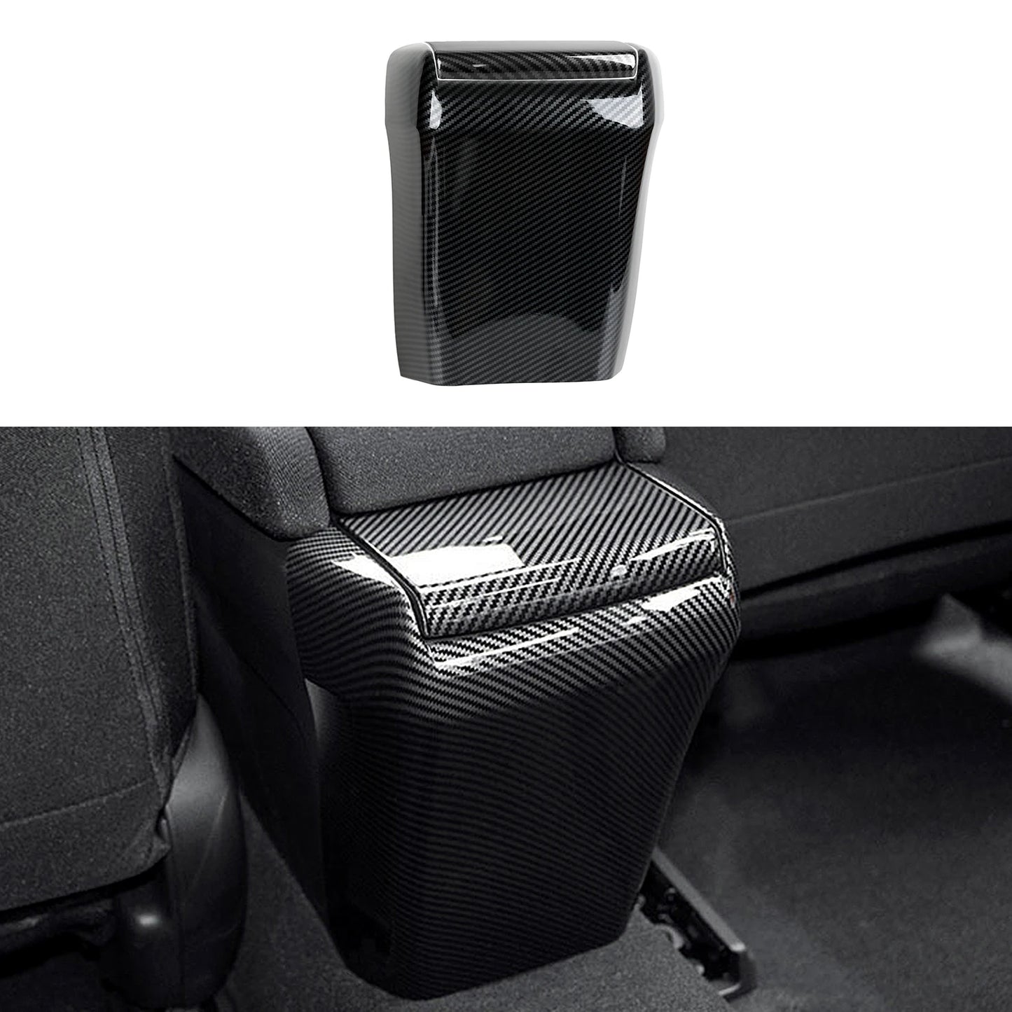 For Honda Civic 10th Gen (2016 -2021) Interior Accessories, Car Center Console Gear Shift Panel , Carbon Fiber ABS Trim Sticker