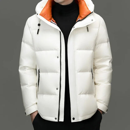 New arrival winter jacket 90% white duck down jackets men,mens thicken warm parkas winter down coat,autumn hooded parkas men