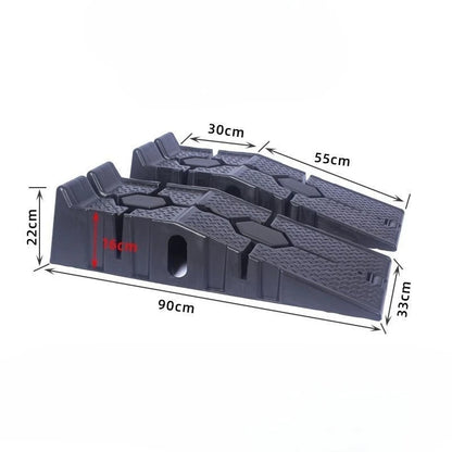 Car Maintenance Ramp Bracket Anti-skid Plastic Cars Repair Ramp Plate Ladder Oil Change Ramps Automobiles Maintenance Tools