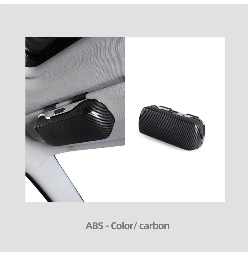 Car Emblem Sun Visor Glasses Case Sunglasses Storage Gift Box For Mercedes Benz AMG GLC W203 W206 W220 W205 W211 W212 W201 W210