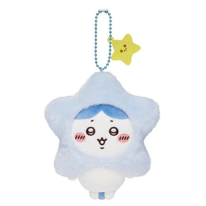 Jhiikawas Wish Star Series Plush Keychain Cute Usagi Hachiware Jiikawa & Friends Anime Pendant, Kawaii Bag Charm for Fans