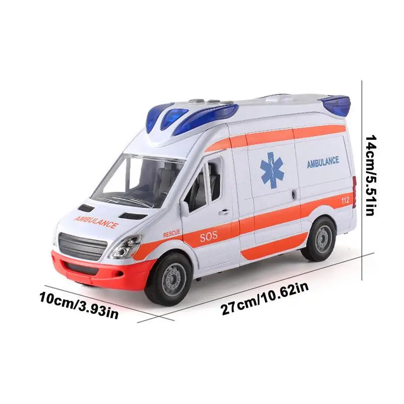 Ambulance Toy Truck Play House Toys Vehicle Car For Kids With Lights And Sound Ambulance Car For Kids With Stretcher Ambulance