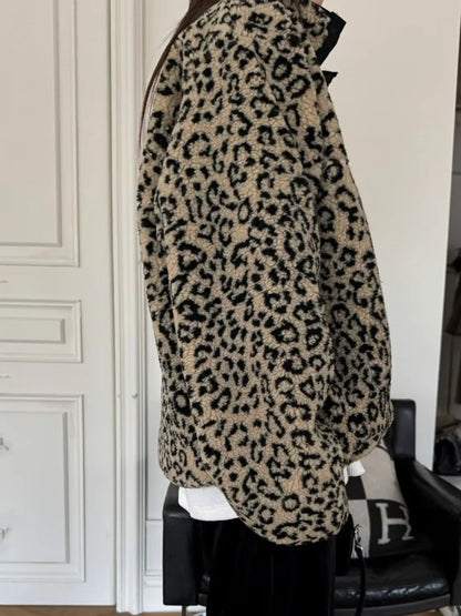 Winter Thickened Lamb Fur Sweatshirt Women's Outerwear Casual Loose Fit Long Sleeve Zipper Closure Hoodie Fashionable Tote De...