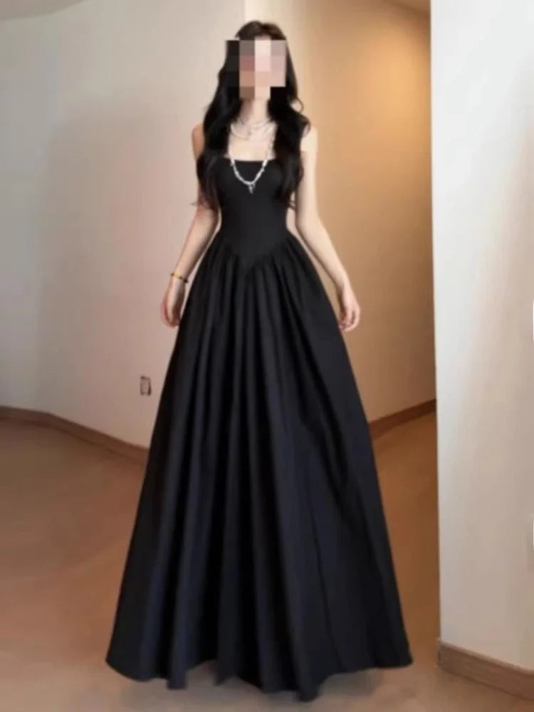 Ele Off-oulder Long Dr Women's Summer New Sle High Waist Design Conceals Flattering Body ape Svel Gown