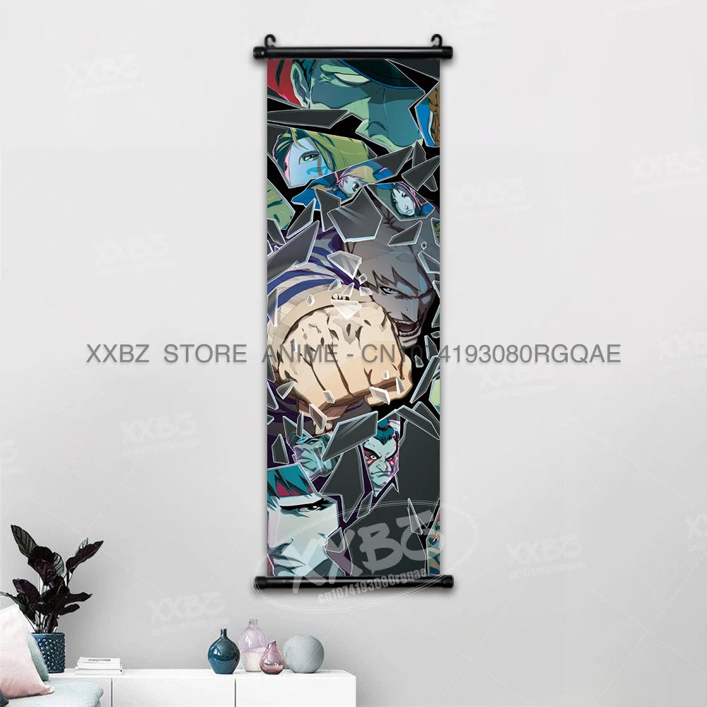 Fighting Game Street Fighter Home Decoration Hanging Painting Gouken Figures Wall Artwork Scrolls Picture Canvas Print Poster