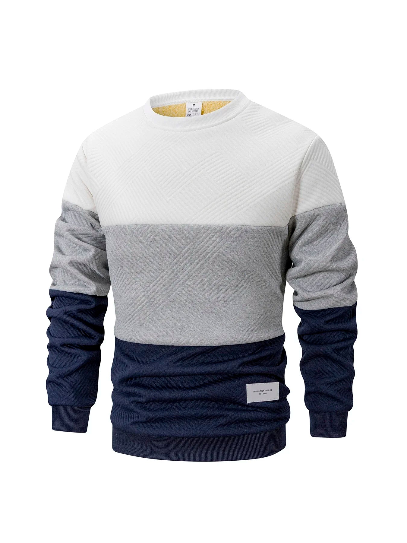 Autumn Winter Men's Crew Neck Pullover Casual Thicker Sweatshirt Long Sleeve Warm Slim Knitted Sweaters Streetwear Men Clothing