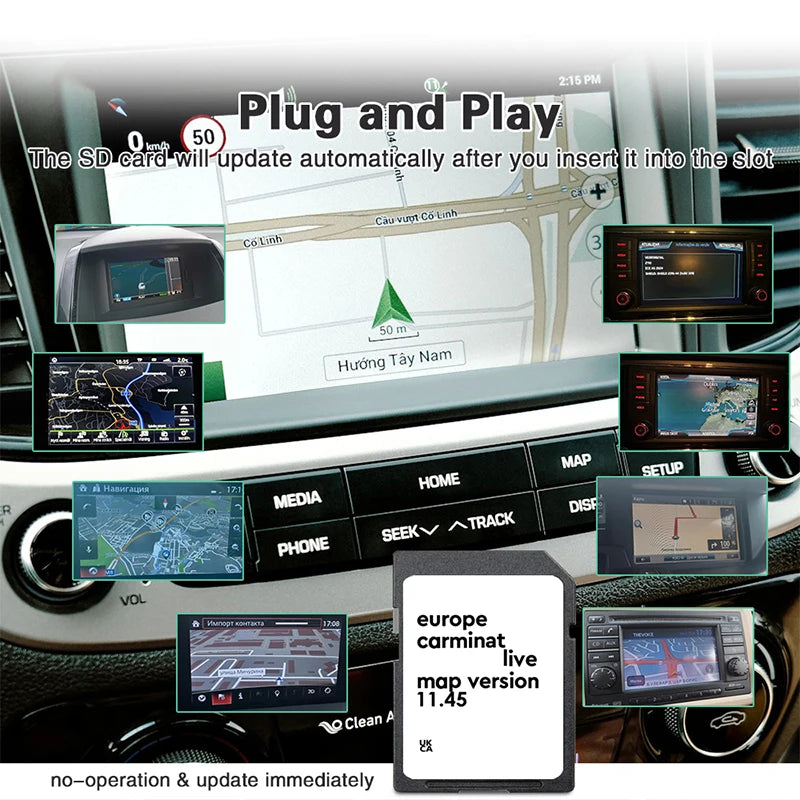 Update Europe 2025 Maps 8GB for Renault Megane Clio Laguna Car Navigation Carminal Live 11.45 Sat Nav Part 8201756572 SD Card