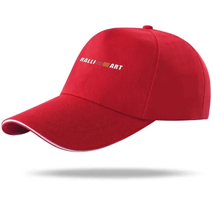 Car Hats Casual Baseball Caps Sunscreen Cotton Ventilate Hat for MITSUBISHI RALLIART Auto Accessories