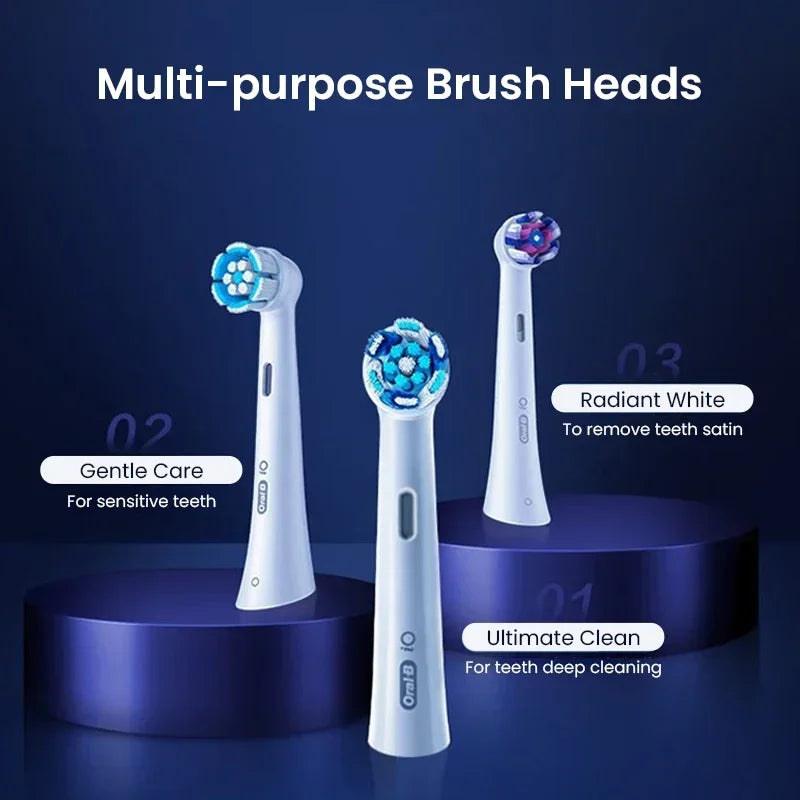 Oral B IO Series Replacement Brush Heads for Oral-B IO 2/3/5/7/8/9 Electric Toothbrushe Gentle Care Ultimate Clean Radiant White