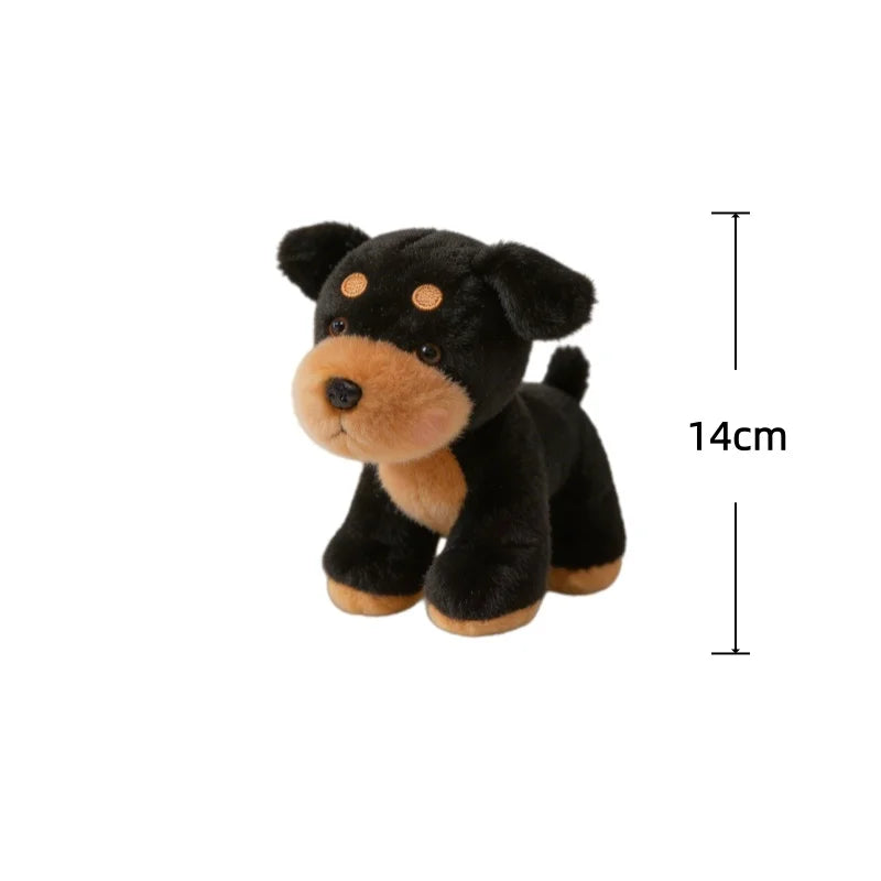Dog Series Plush Toy Doberman Pinscher Schnauzer Bulldog Labrador Stuffed Doll Desktop Decorative Toys Adorably Birthday Gifts