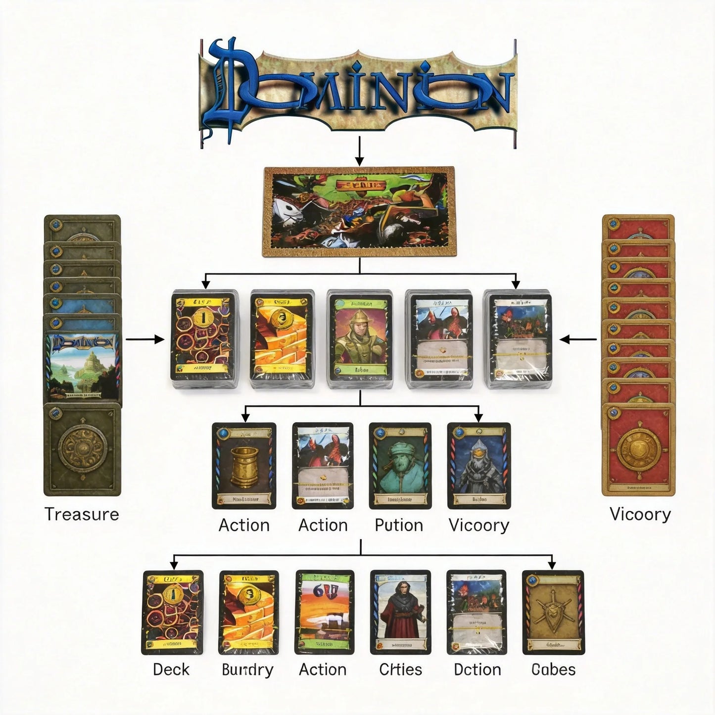 Dominion Board Game 2nd Edition - Classic Deck-Building Strategy Card Game