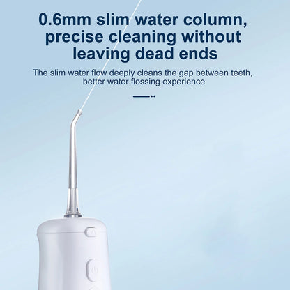 Fairywill Cordless Water Flosser 3 Modes And 2 Replaceable Nozzles 300Ml Detachable Water Tank Ipx7 Waterproof Oral Irrigator