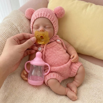 NPK 12inch Squish Silicone Lifelike Reborn Bebe Doll Flexible Elastic Super Soft Irys Cute Small Size Full Solid Silicone