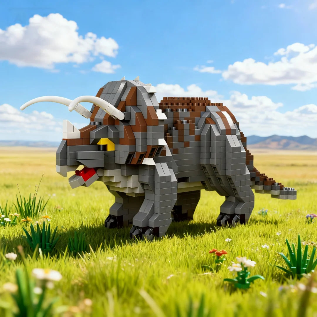 KNEW BUILT Micro Mini Building Block Toys T-Rex Pteranodon-Puzzle Assemble,Children's Day Gifts for Boys' Favorite Dinosaurs