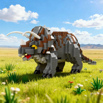 KNEW BUILT Micro Mini Building Block Toys T-Rex Pteranodon-Puzzle Assemble,Children's Day Gifts for Boys' Favorite Dinosaurs
