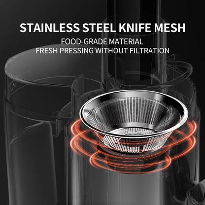 BPA-free Juicer Machine 800W Centrifugal Stainless Steel Juicer Extractor with Wide Mouth 3” Feed Chute for Fruit Vegetable