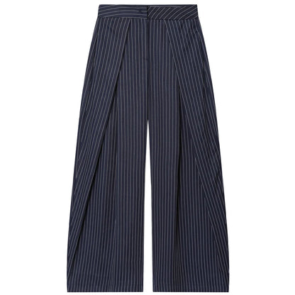 Women's Baggy Pants Woman Trousers Striped Wide Leg Pants Ladies Fashion Casual y2k Pants 2025 Autumn Elegant Pleated Long Pants