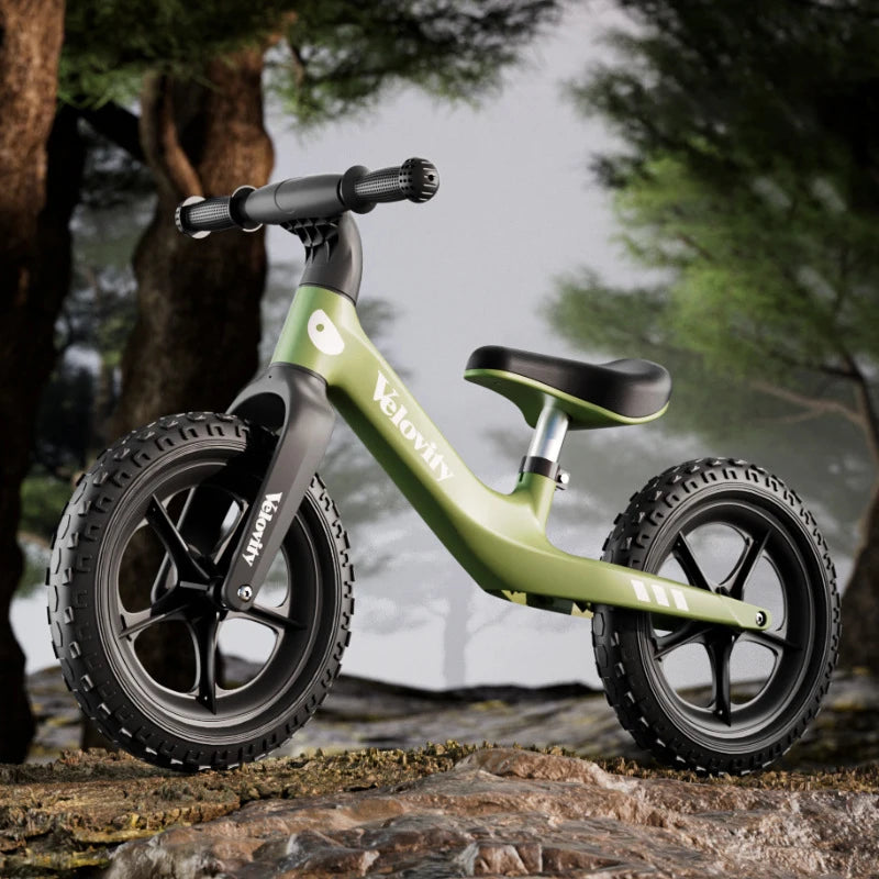 Velovity New Kids Balance Bike Lightweight Nylon Fiber Frame Toddler Push Bike For Ages 2-7 Boys Girls Outdoor Riding Training