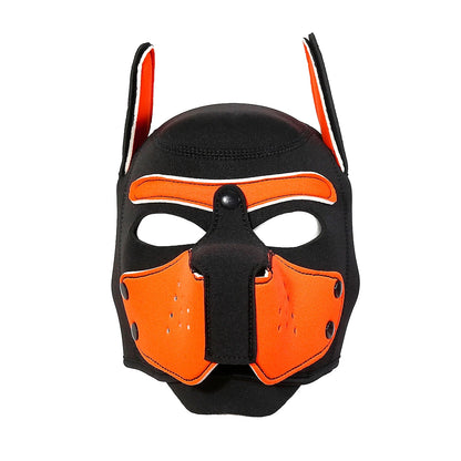 Exotic Full Face Dog Headgear Open Mouth Puppy Mask Hood for Men Women Halloween Party Play Sexy Cosplay Costume Accessory