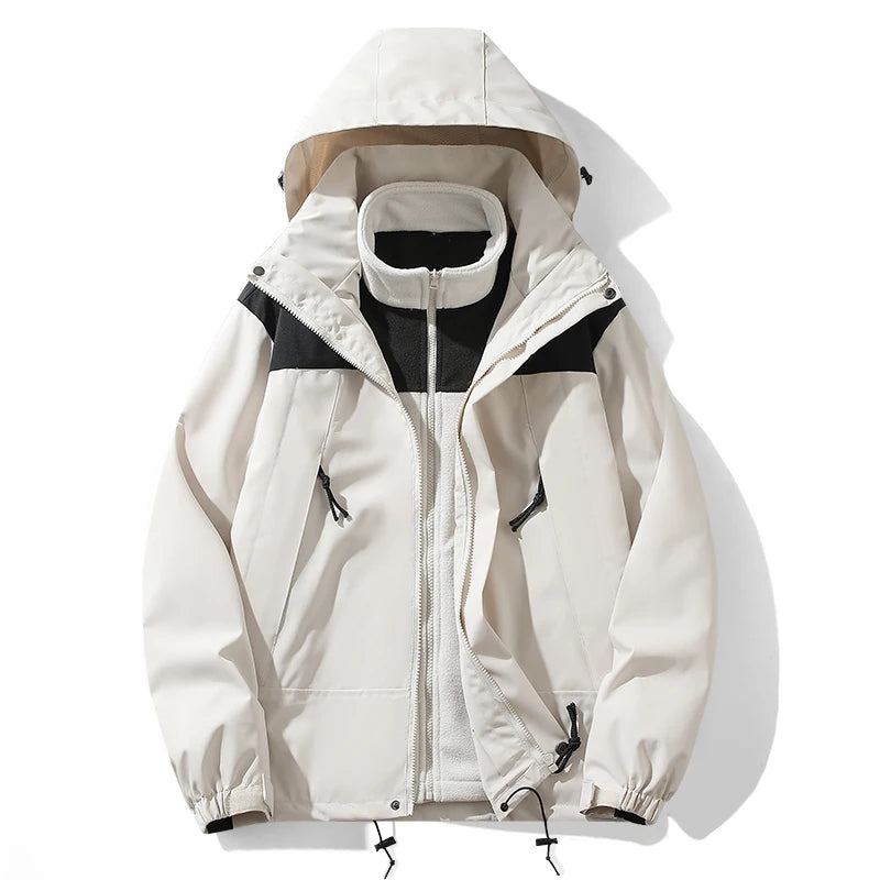 ARC Autumn and Winter Hardshell Jacket for Men and Women Simple Outdoor Sports Mountaineering Tourism Skiing Fashion Jacket