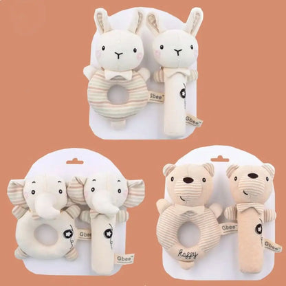 Creative Cartoon Animals Baby Hand Shaker Soft Child Educational Handbells Newborn Comfort Toy Baby Comfort Toys Infant Rattle