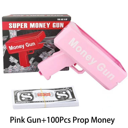 Money Gun Shooter, Make it Rain Money Toy Gun, Prop Money Gun, Spary Cash Gun for Movies Game Party Toy Gun