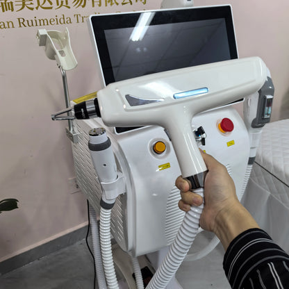 4 IN 1 Soprano Titanium Ice Platinum RF Diode 755 808 940 1064nm 4 Wave Laser ND:YAG Machine Painless Hair Removal Machine