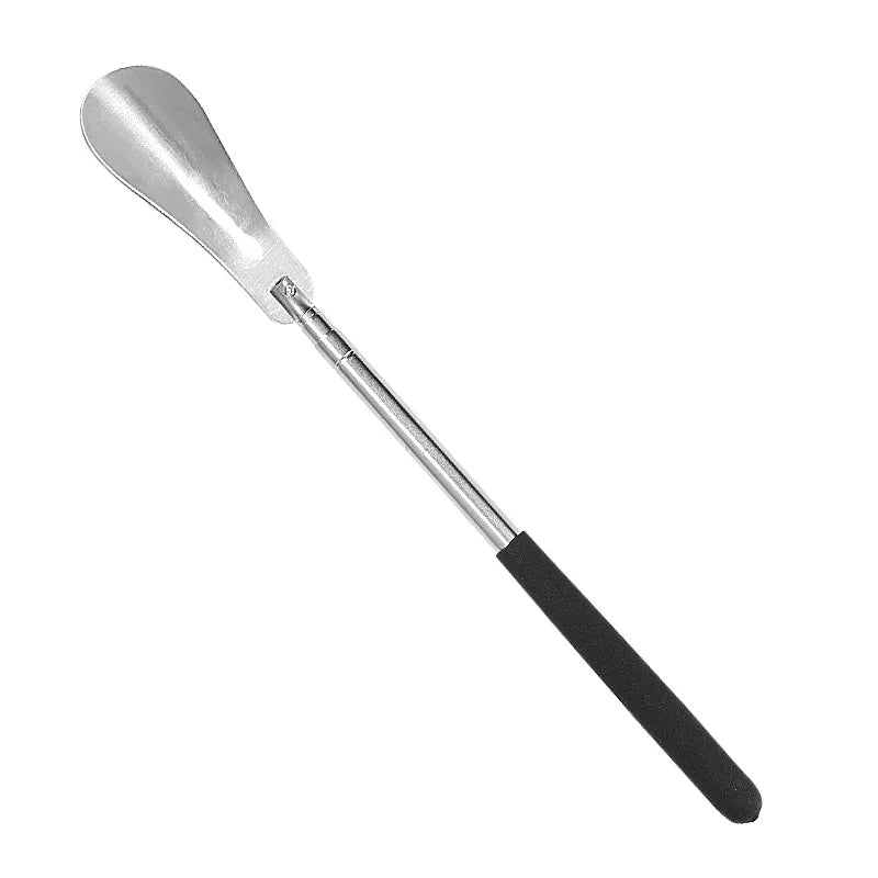 Extendable Shoe Horn Long Handle for Seniors 31cm-65cm Stainless Steel Telescopic Shoe Spoon for Pregnant Woman Elderly 1/2/4Pcs