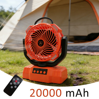 30000mAh Spray Mist Cooling Fan with Remote Control  Outdoor Portable Rechargeable Fan for Camping Fishiing LED lantern