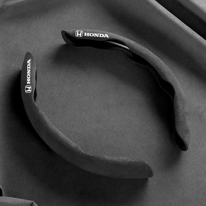 Suede Car Steering Wheel Cover Anti-Slip Protector Shell For Honda Mugen Power Civic Accords CRV Hrv Jazz CBR VTEC VFR Accessory