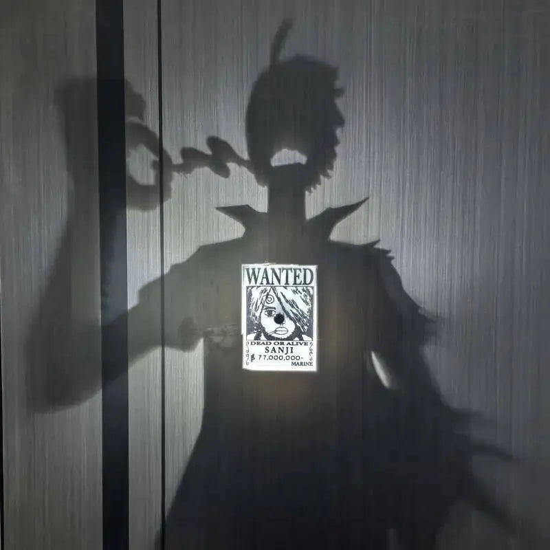 New Zoro Wall Lamp Figure Toy One Piece Anime Peripherals Kid The Phantom Thief Kaitou Kiddo Night Light Model Collection Toys