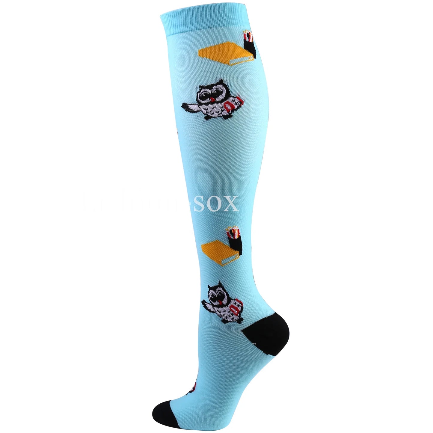 1Pair New Compression Stockings 20-30Mmhg Knee High Sports socks Fit Medical Varicose Veins Pregnant  Edema Diabetes Circulation