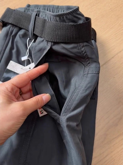 Men's Outdoor Soft  Ski Pants Fleece Lined Thickened Workwear Three-Proof Hiking Casual Trousers Winter Outdoor Gear