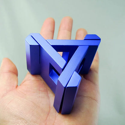 Metal Puzzles Brain Teasers Difficult Level 10 Magic Mind Challenge Assembly & Disentanglement IQ Test For Kids Teens Adults