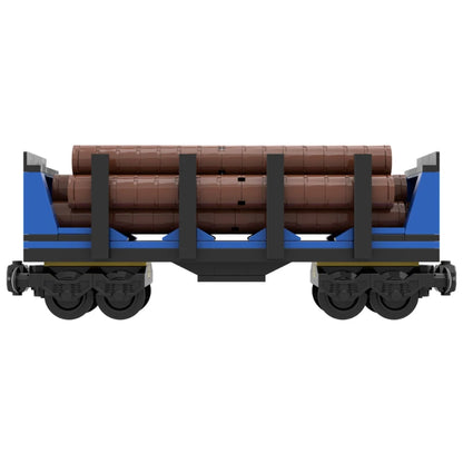 238 pcs MOC UCS Wood Railwar Model Building Block Train Assembling DIY Bricks Toys For Collector MOC-197469