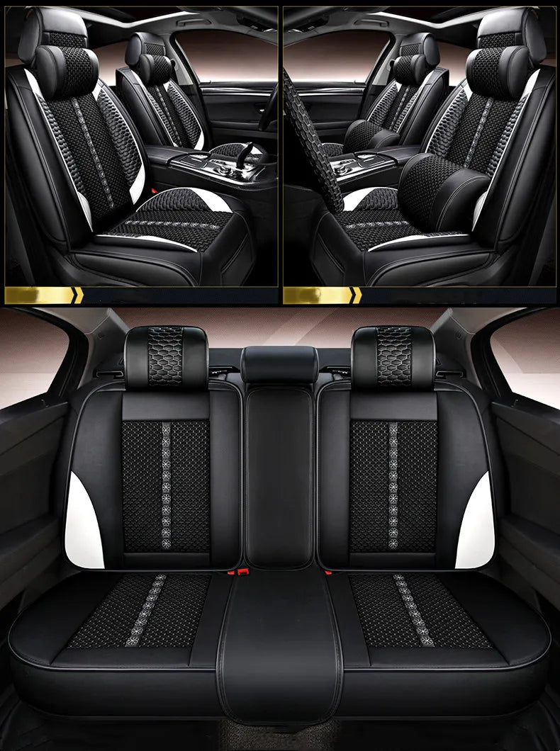 Full set car seat covers + Steering wheel cover for Haval M6 2025-2023 Top quality breathable seat cushion seat case for M6 2024