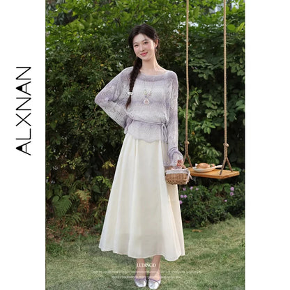 ALXNAN Women's Summer Sundress 2026 Trend Elegant Holiday Beach Casual Sleeveless Dress Elegant Fashion Female Dresses DYL662065