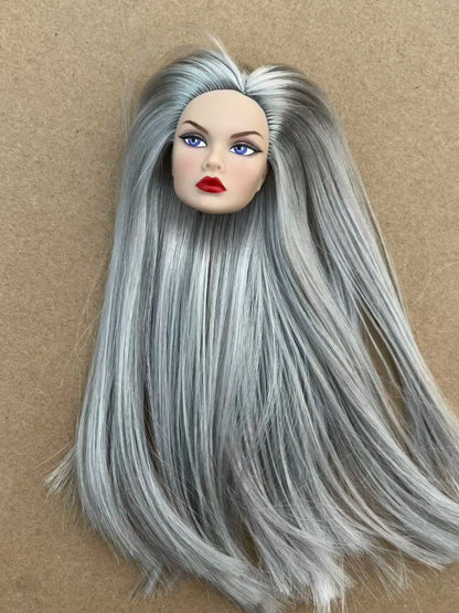 Poppy Good Makeup Head With Beige Yoga Slim Doll Body 1/6 Doll Figures Collective Toys Colorful Hair Doll Heads