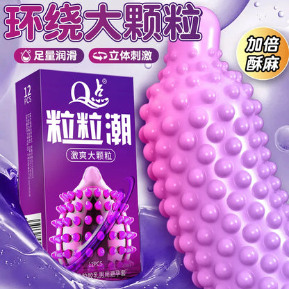 10pcs Fruit Flavor Ultra Thin Condoms Adults Toys For Men 18+ Extra Lubricated Penis Sleeve Male Delay Enhancement Sex Products