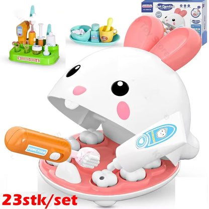Children Doctor Dental care House Play Set Simulation Dentist Accessories for Kids Home Play Toys Doctor Set Toy Gift for Kids