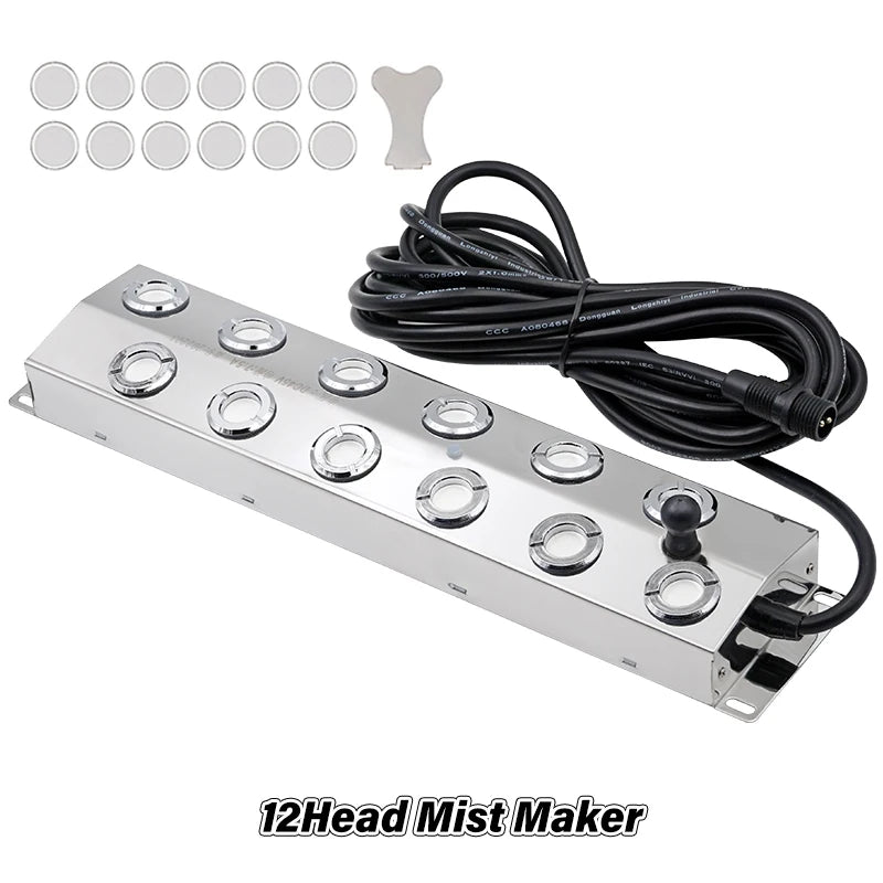 DC45V 2/4/6/8/10/12 Head Ultrasonic Mist Maker Fogger Fountain Pond Atomizer Air Humidifier Greenhouse For Hydroponics Sprayer