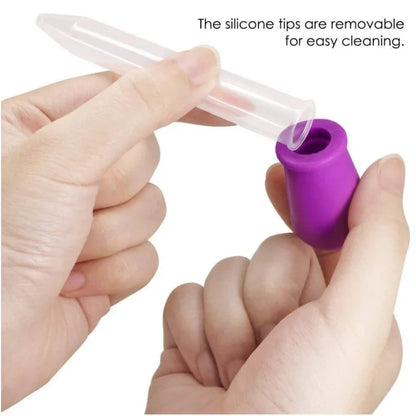 1-30Pcs Small Plastic Graduated Dropper Liquid Eye Ear Pipette Drawing Paint Tools Lab Experiment Toys For Children Kids Gift