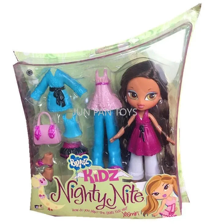MGA Bratz Kidz Cloe Yasmin Nighty Nite Concert Lil Boyz Nighttime Style Doll Fashion Action Figure Collectible Model Child Toy