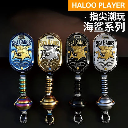 HalooPlayer Sea Shrak Fidget Spinner EDC Fidget Toys Stress Reliever Anti Anxiety Hand Spinner for Adults Kids