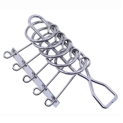 Classic 3D Metal Puzzle Mind Brain Teasers For Adults Kids Toys Disentanglemen Iron Link Unlock Interlock Game Luban Lock