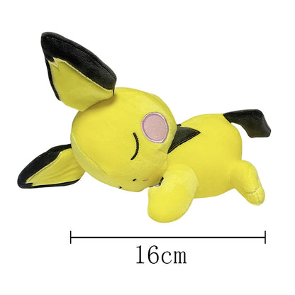 Pokemon Mega Dragonite Holding Dratini Sleeping Vaporeon Flareon Initial Pikachu Peluche Riding Gyarados Lapras Plush Doll