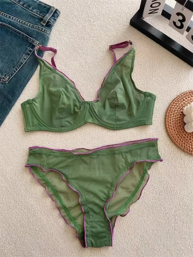 Full Coverage Minimiser Bra for Large Bust, Ultra Thin Seamless Wireless Lift & Support Anti Sag Set BANERDANNI S-2XL 32-40 ABC