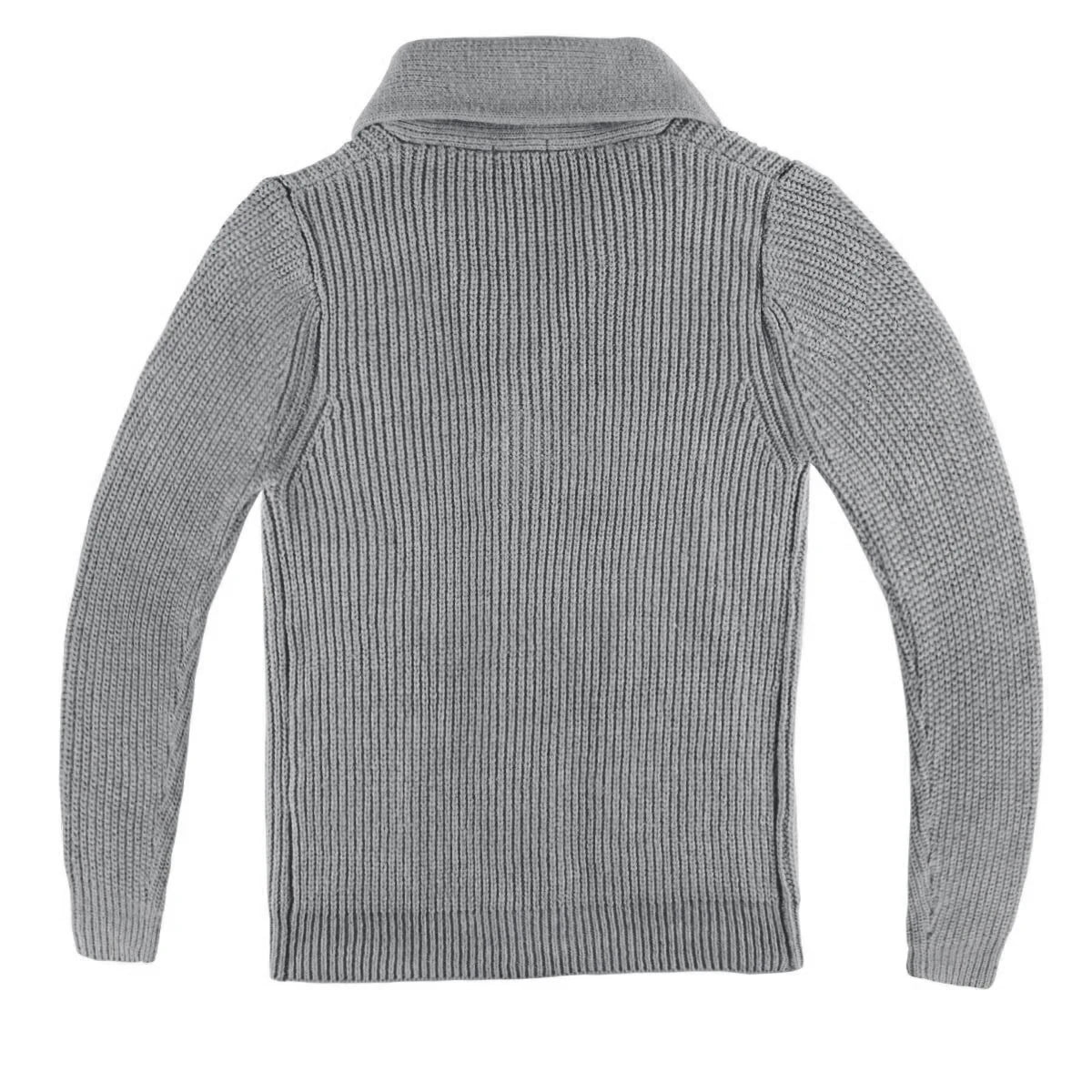 VOBOOM Samll Size S M Mens Shawl Collar Cardigan Sweater Button Down Ribbed Knit Sweaters Chunky Casual Cardigan with Pockets