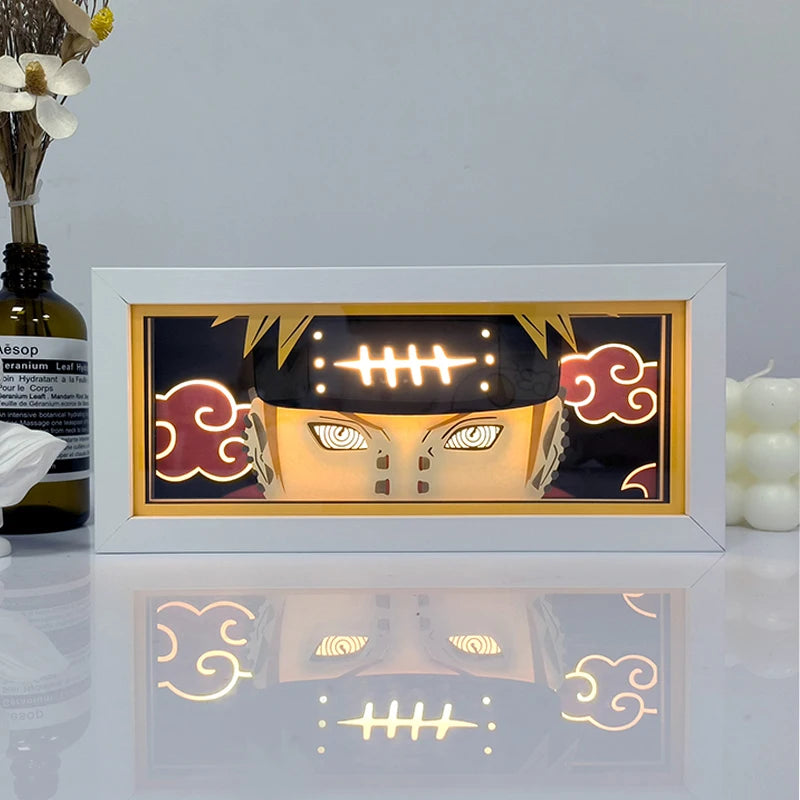 Anime Series Paper-Cut Light Room Bedroom Night Light Remote Control Colorful Light Box Atmosphere Light